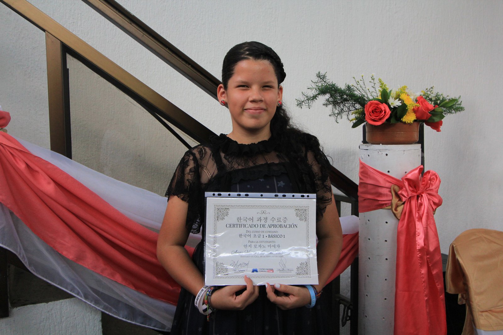 Primera ceremonia de certificados de coreano