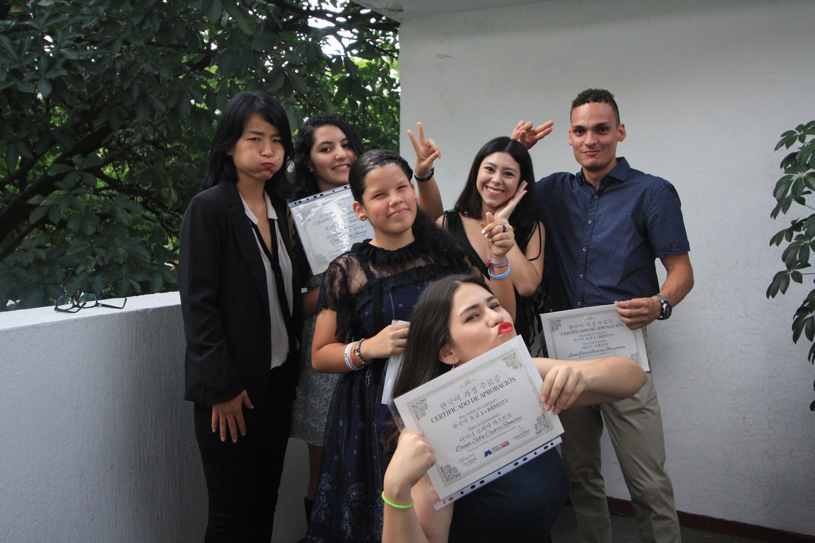 Primera ceremonia de certificados de coreano